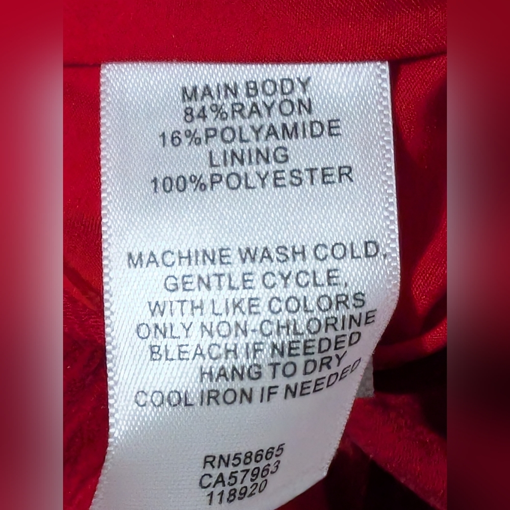 🌷Like New Chelsea28 Elegant Red Tiered Maxi Dress, Size XL - Picture 7 of 15